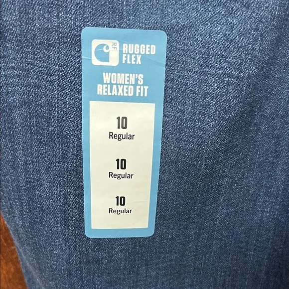Carhartt Women’s Dark Indigo Relaxed Fit Jeans - Picture 6 of 6